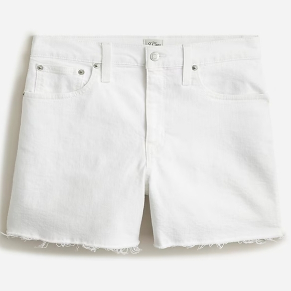 J. Crew High-rise denim cut off short in white size 25 cotton blend - Picture 5 of 12